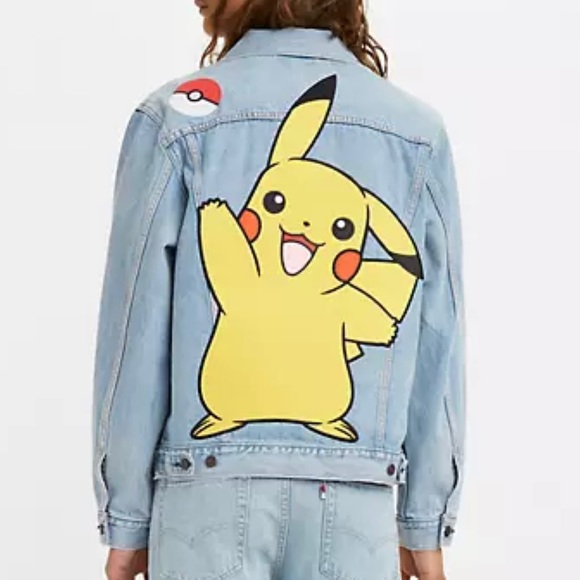 LEVI'S POKÉMON VINTAGE FIT TRUCKER JACKET PIKACHU - Picture 1 of 2